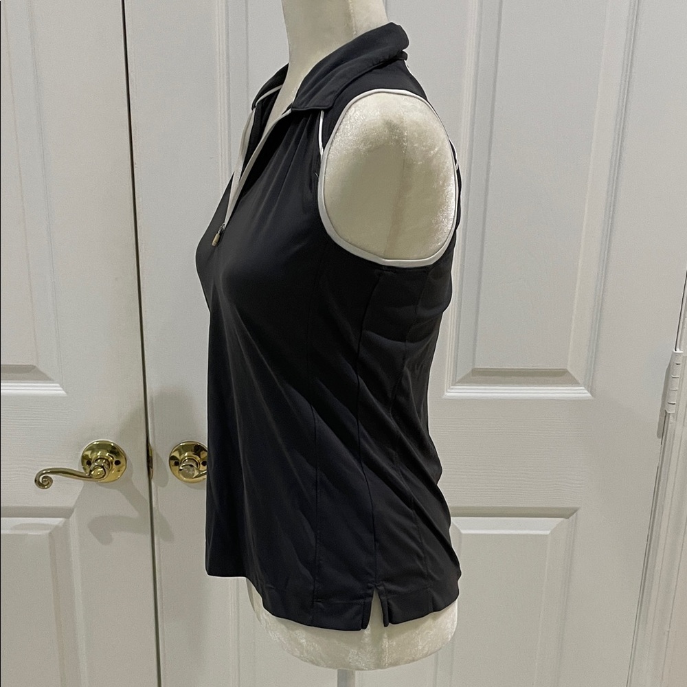 Slazenger Dark Gray Zip-Up Polo Top - Picture 3 of 4
